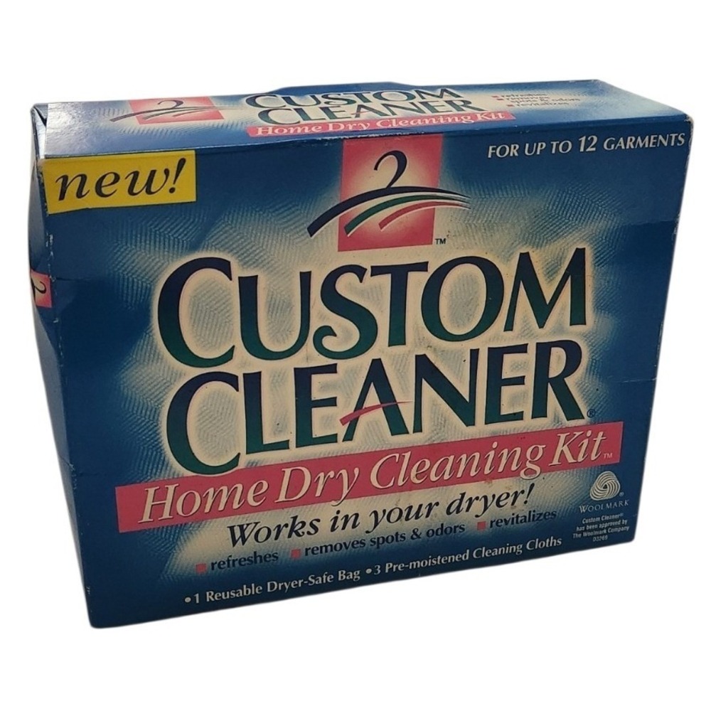 Vintage 1999 Custom Cleaner Home Dry Cleaning Kit 12 Garments New Old Stock